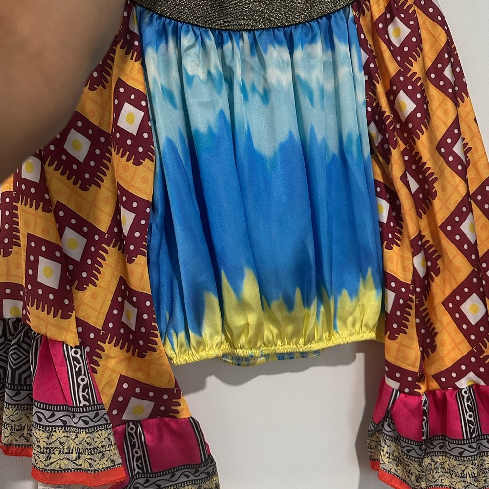 Colorful Patterned crop top